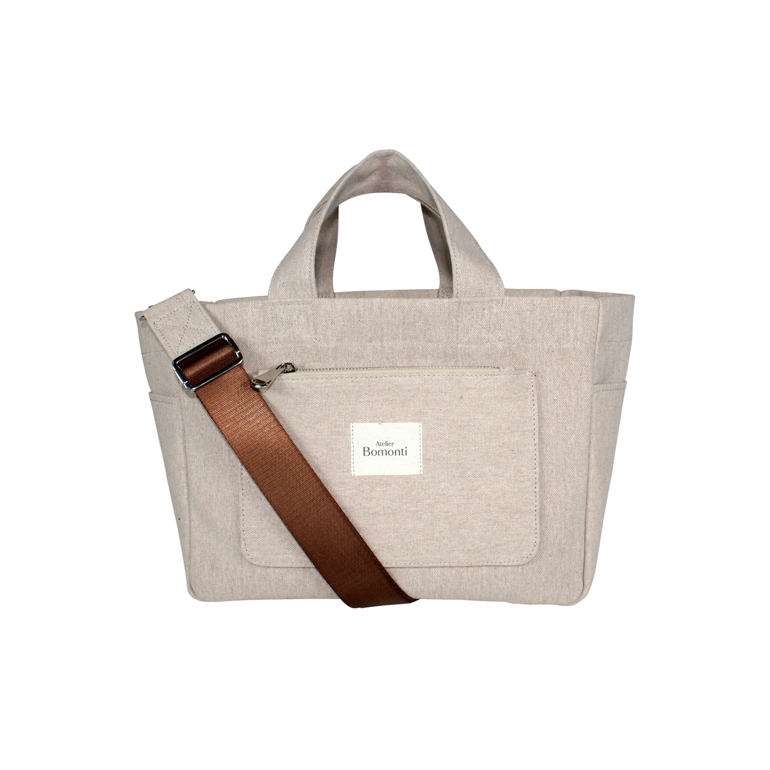 Hishi Tote Bag Beige Kanvas Çanta