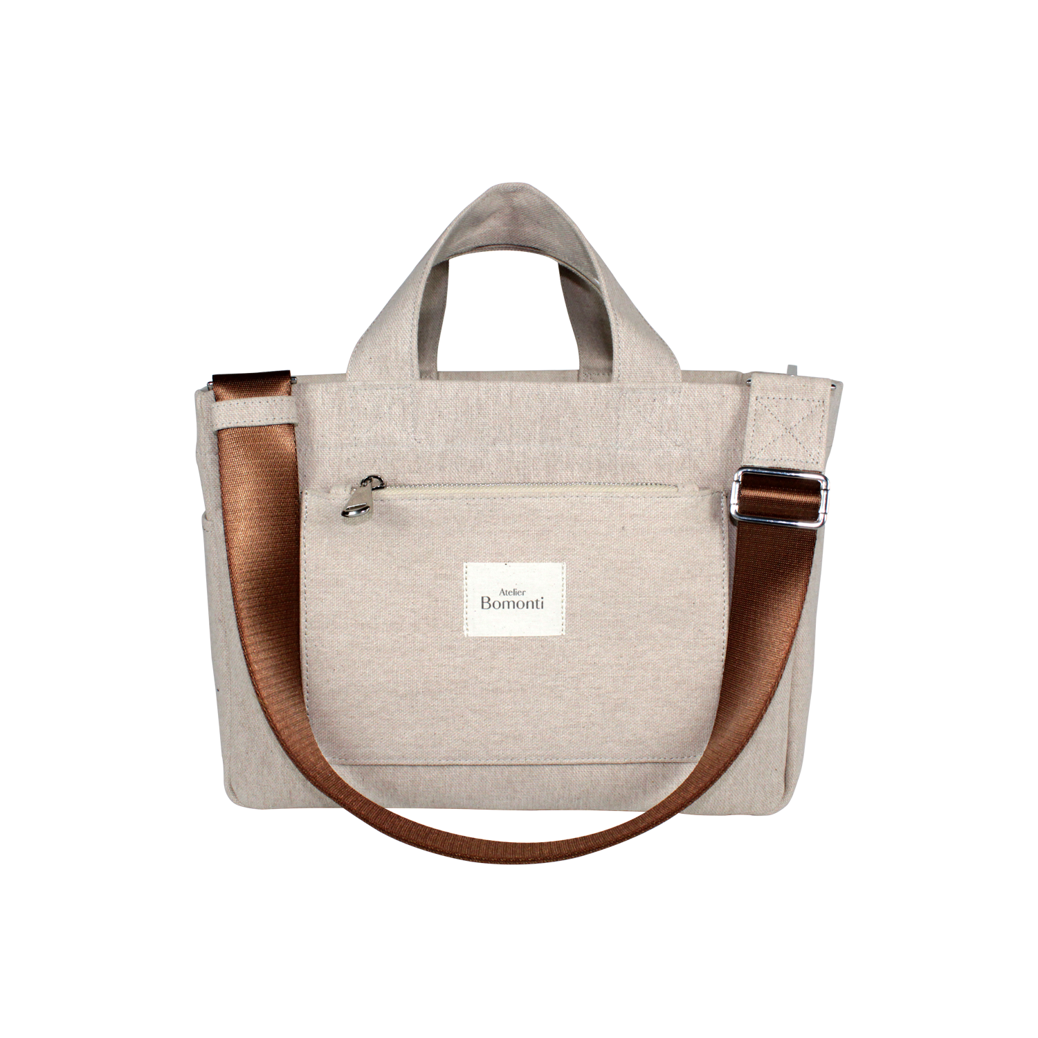 Hishi Tote Bag Beige Kanvas Çanta