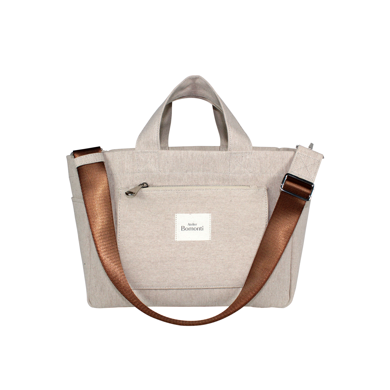 Hishi Tote Bag Beige Kanvas Çanta