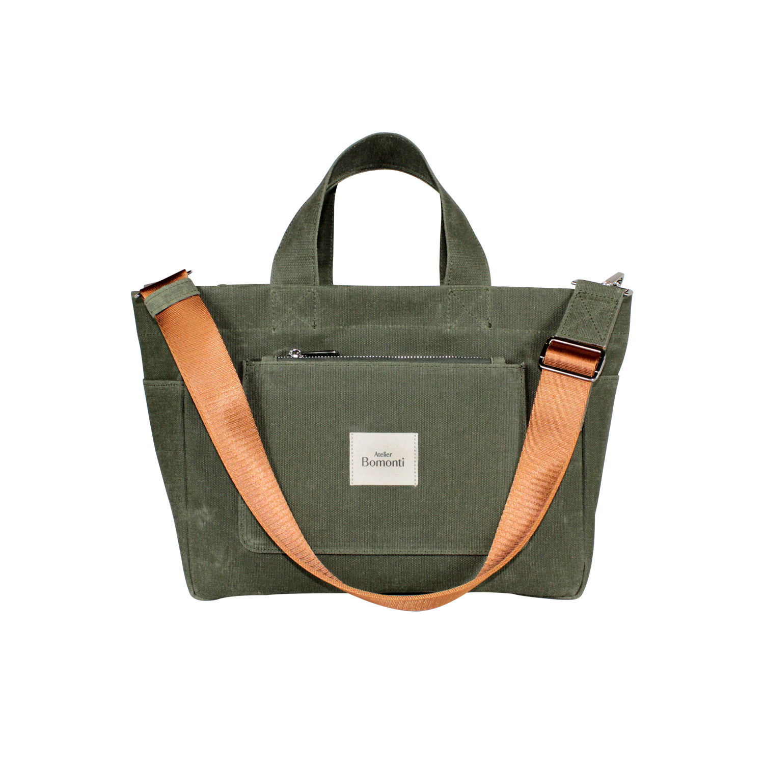 Hishi Tote Bag Khaki Mumlu Kanvas Çanta