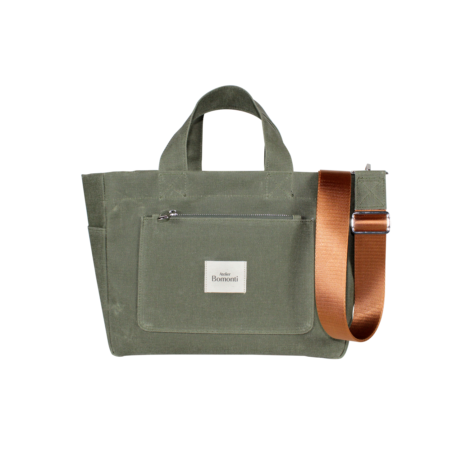 Hishi Tote Bag Khaki Mumlu Kanvas Çanta