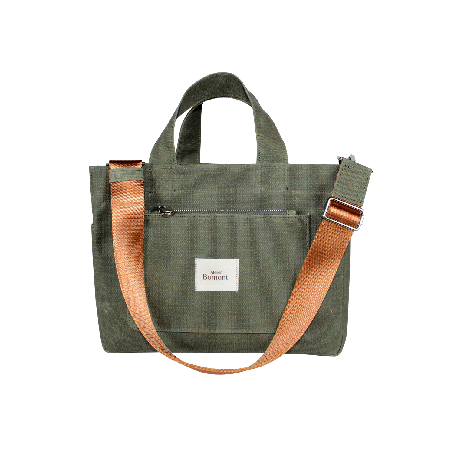 Hishi Tote Bag Khaki Mumlu Kanvas Çanta