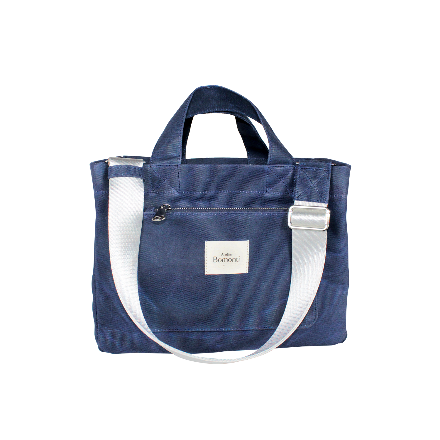 Hishi Tote Bag Navy Blue Mumlu Kanvas Çanta