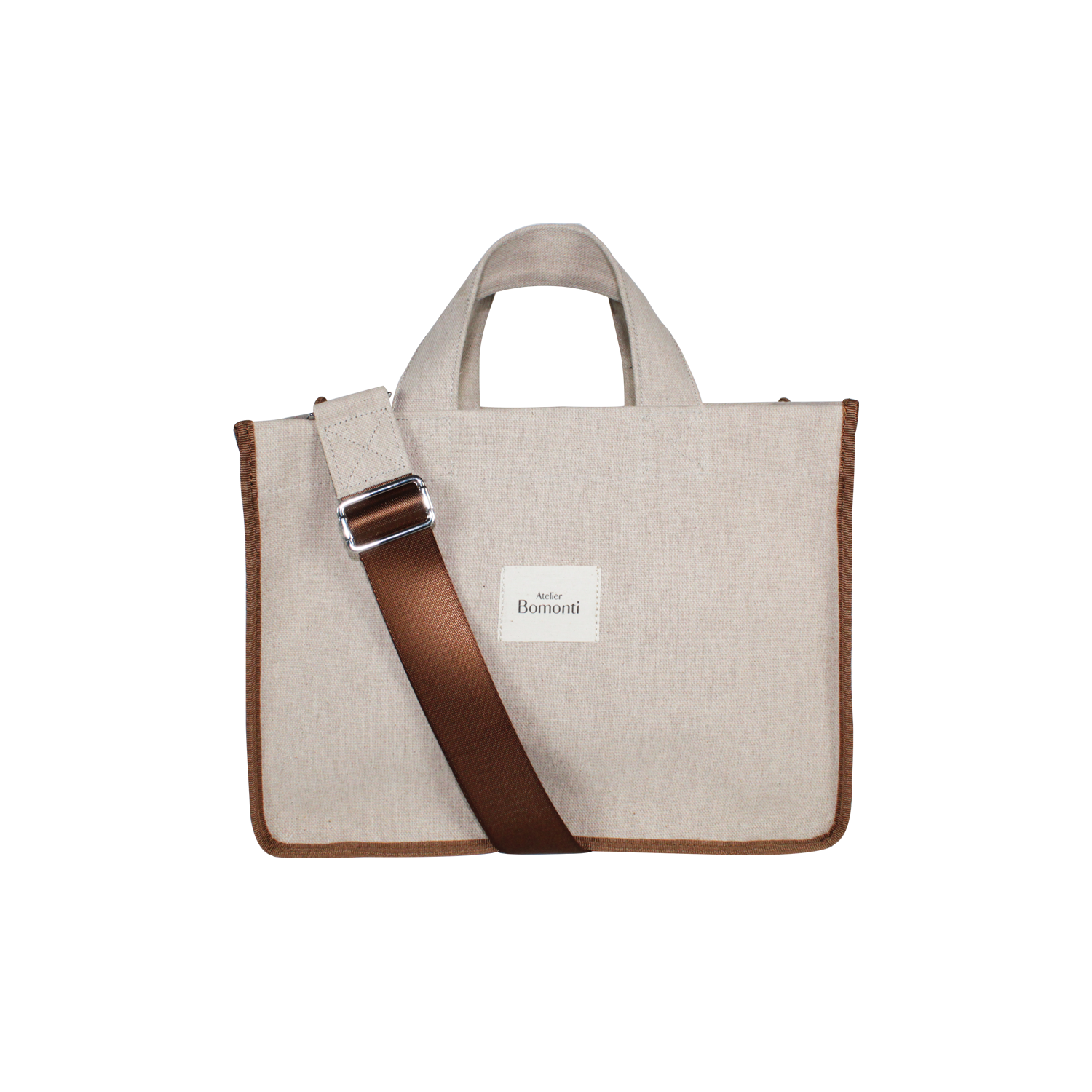 Hishi Rj Tote Bag Beige Kanvas Çanta