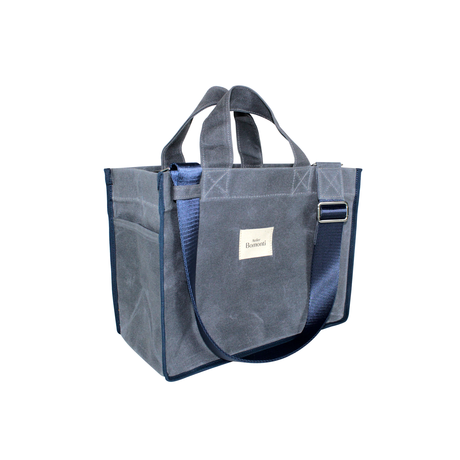 Hishi Rj Tote Bag Denim Lacivert