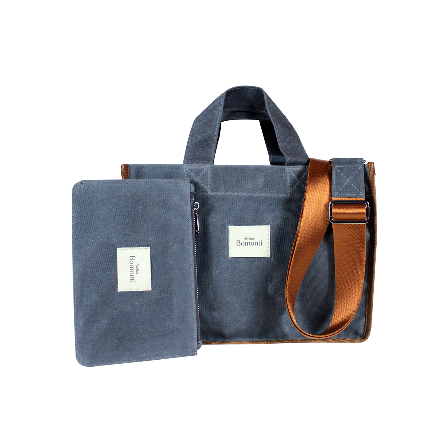 Hishi Rj Tote Bag Denim Taba