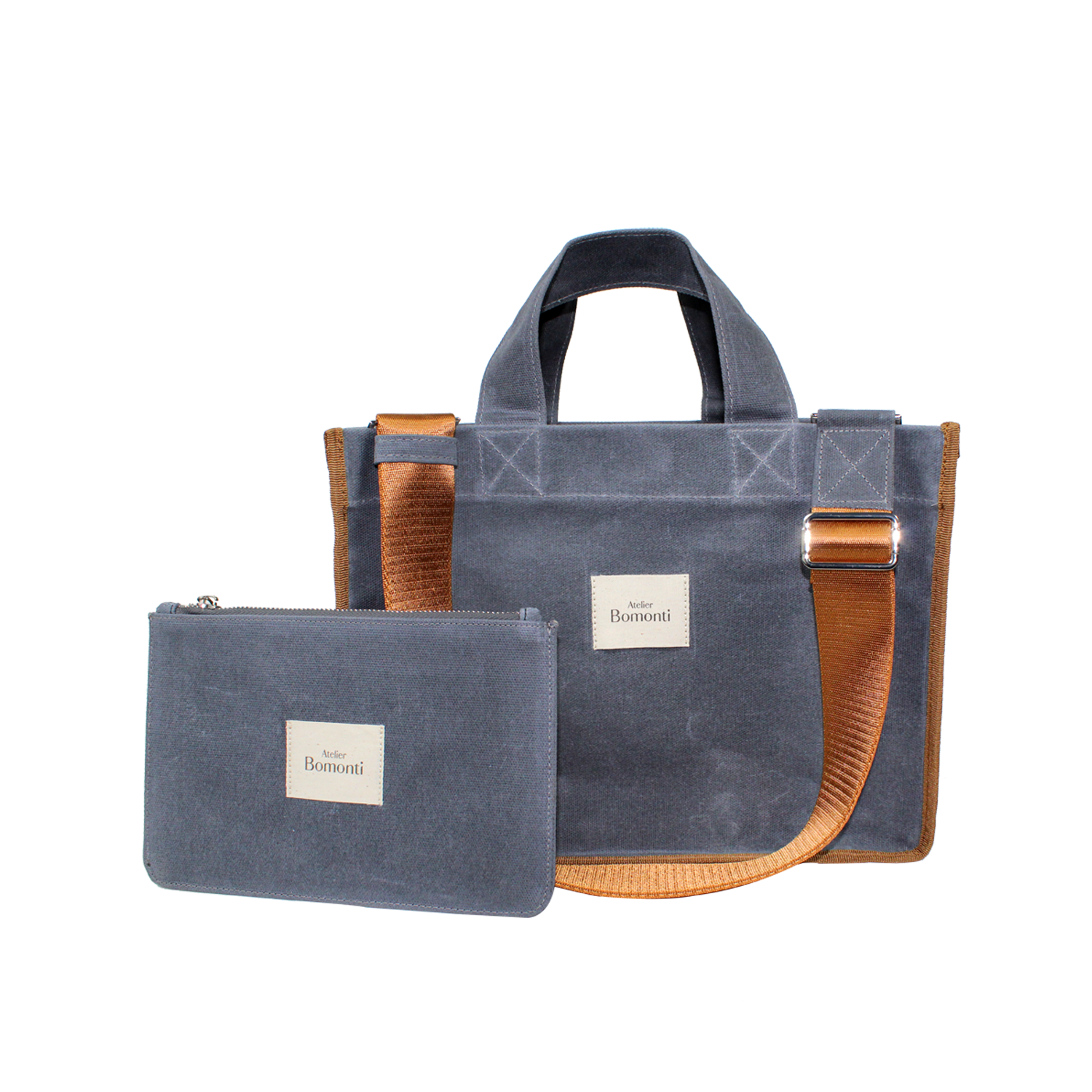 Hishi Rj Tote Bag Denim Taba