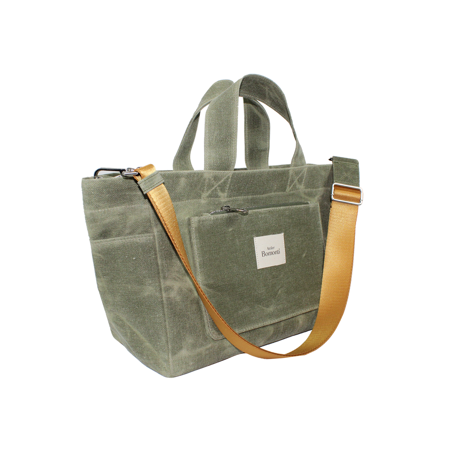 Hishi Tote Bag Green Mumlu Kanvas Çanta