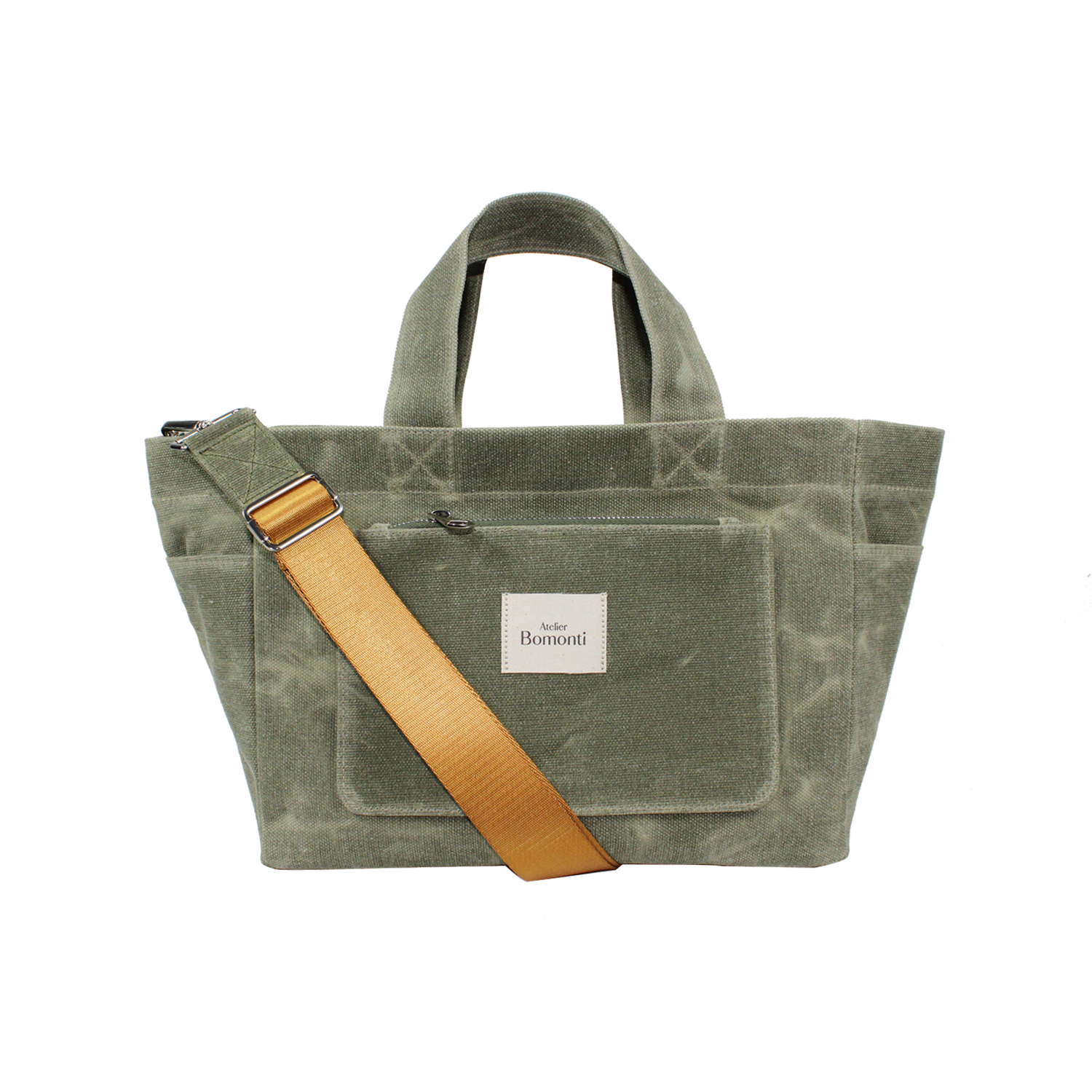 Hishi Tote Bag Green Mumlu Kanvas Çanta