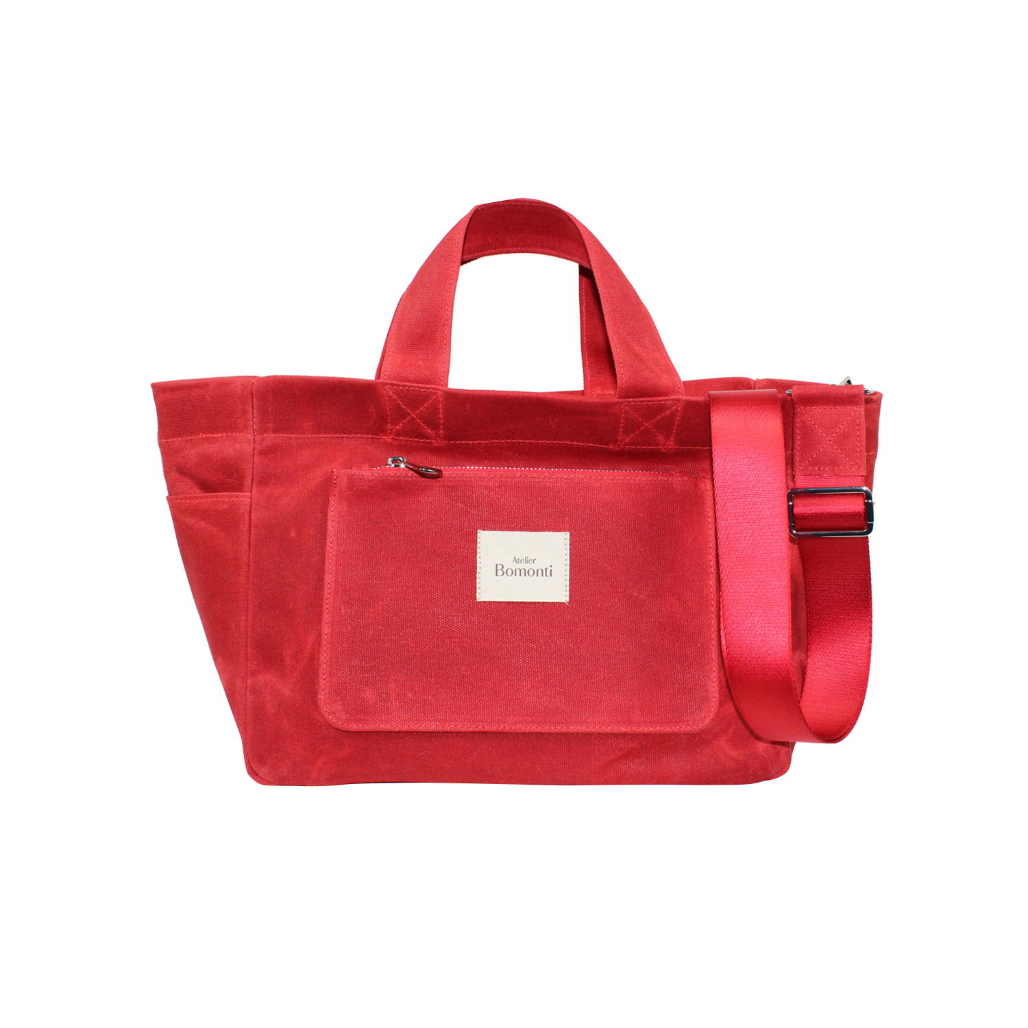 Hishi Tote Bag Red Mumlu Kanvas Çanta