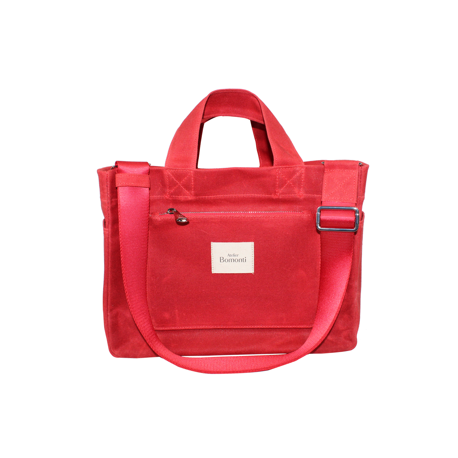 Hishi Tote Bag Red Mumlu Kanvas Çanta