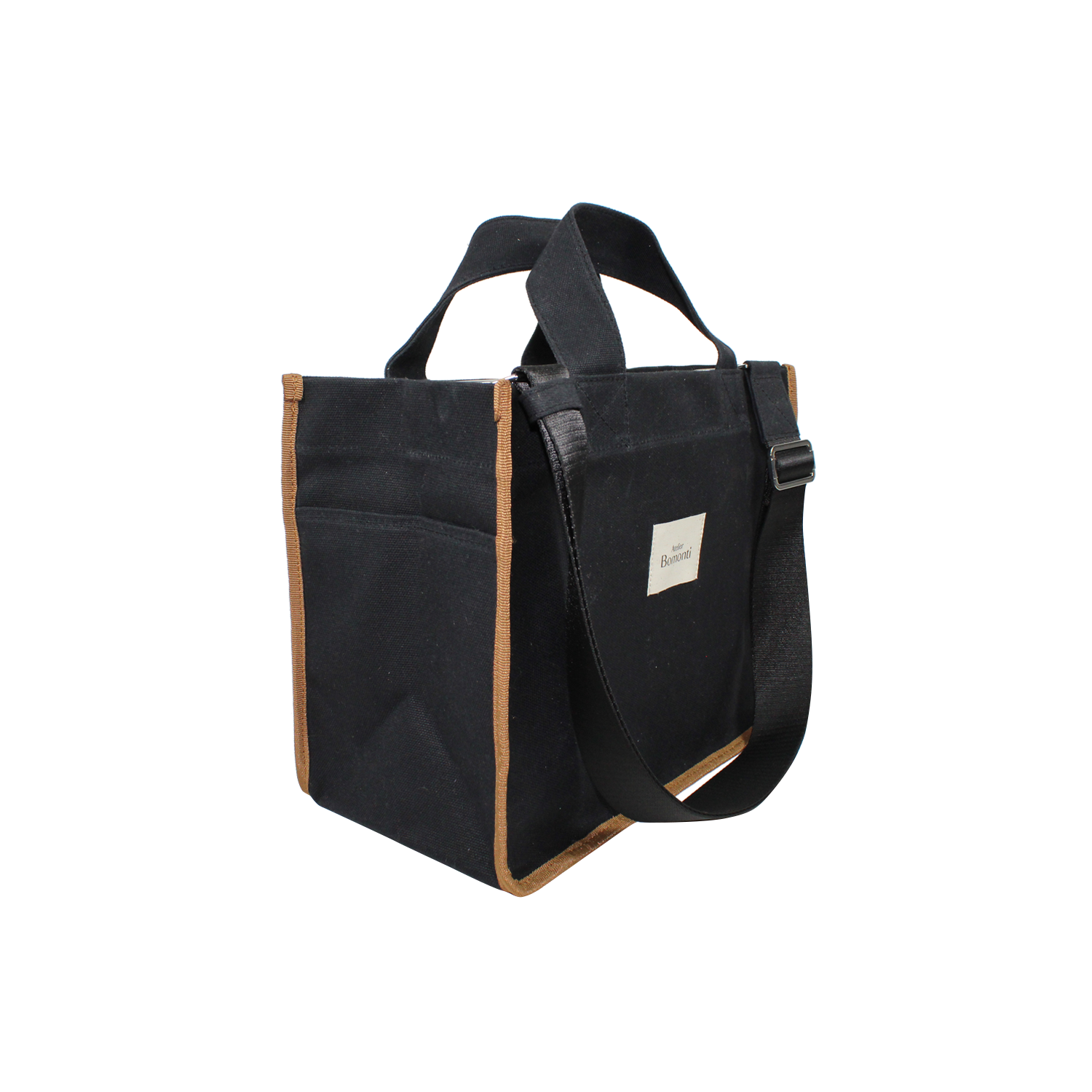 Hishi Rj Tote Bag Black Mumlu Kanvas Çanta