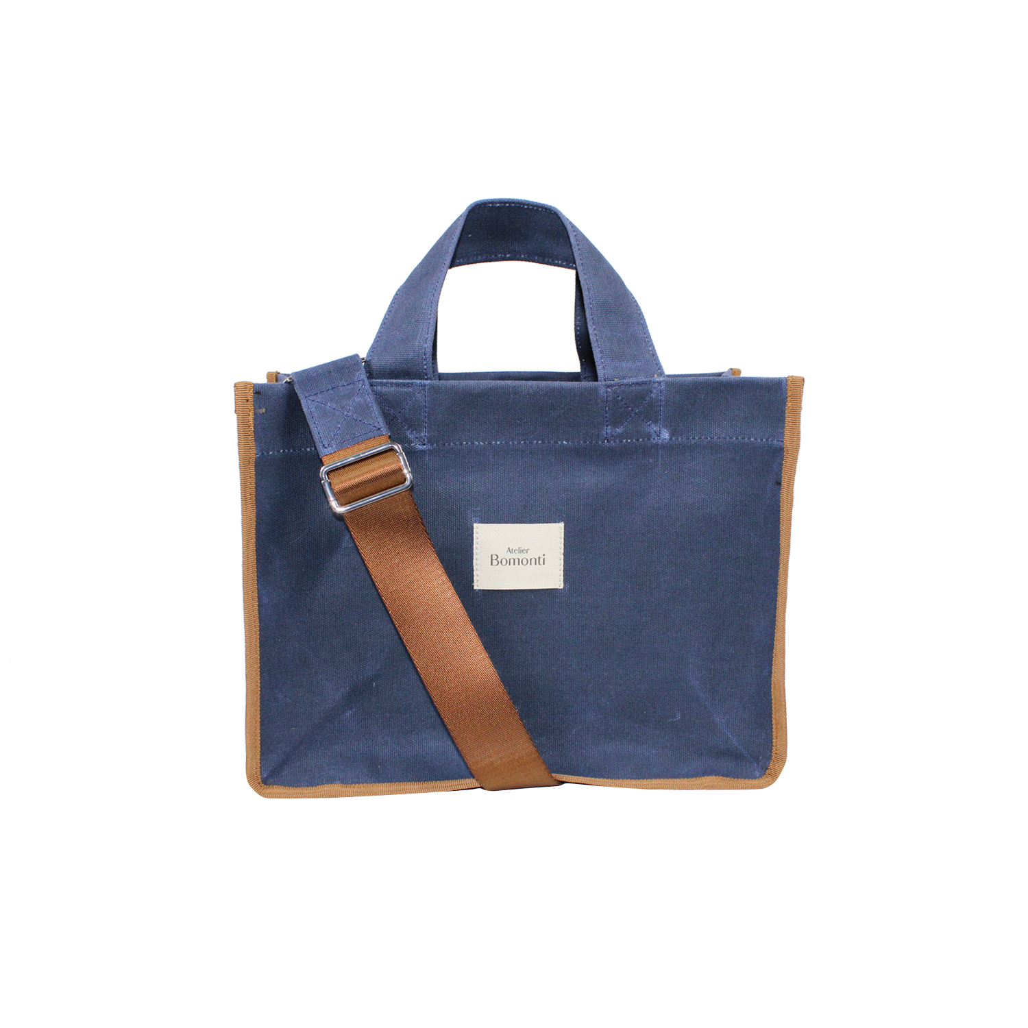 Hishi Rj Tote Bag Navy Blue Mumlu Kanvas Çanta