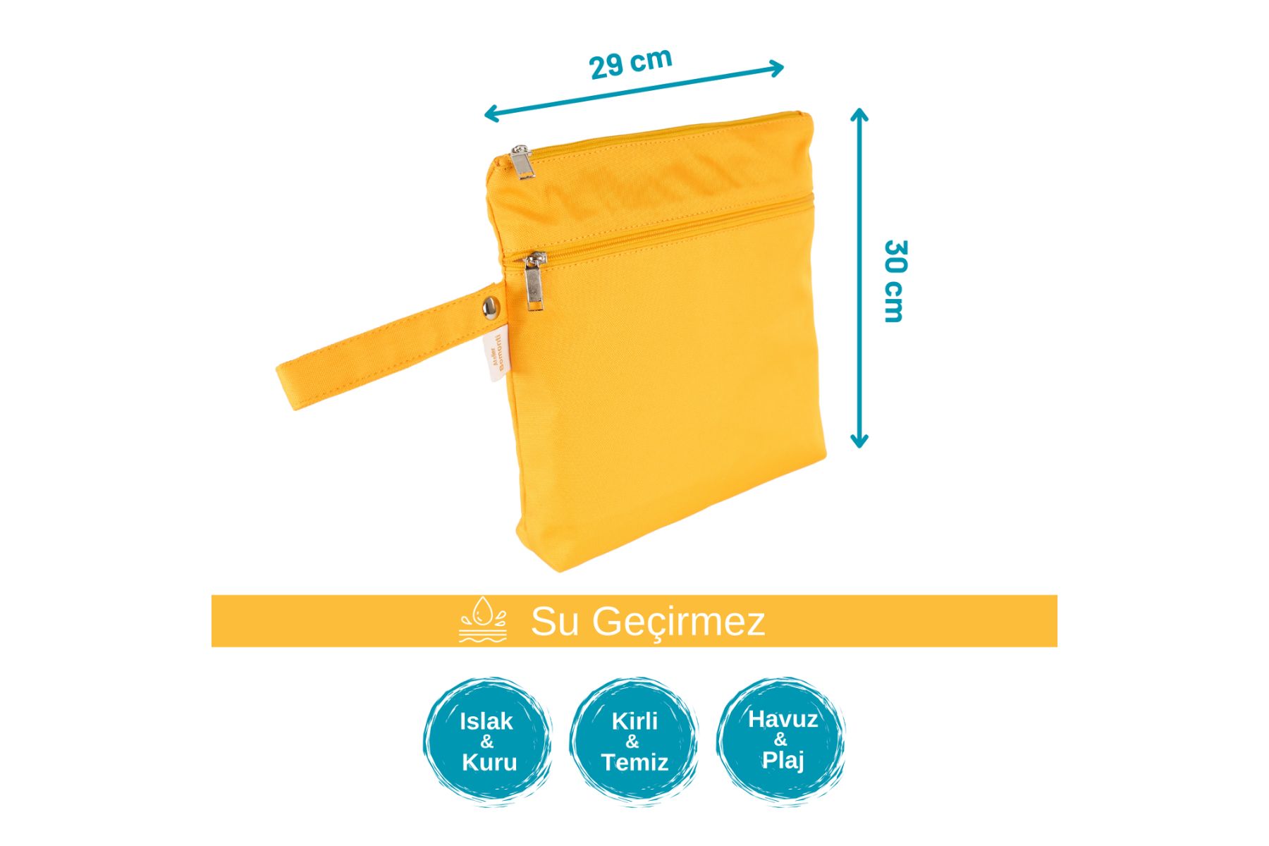 Mami Kids Yellow Islak Kuru/kirli Temiz Çantası