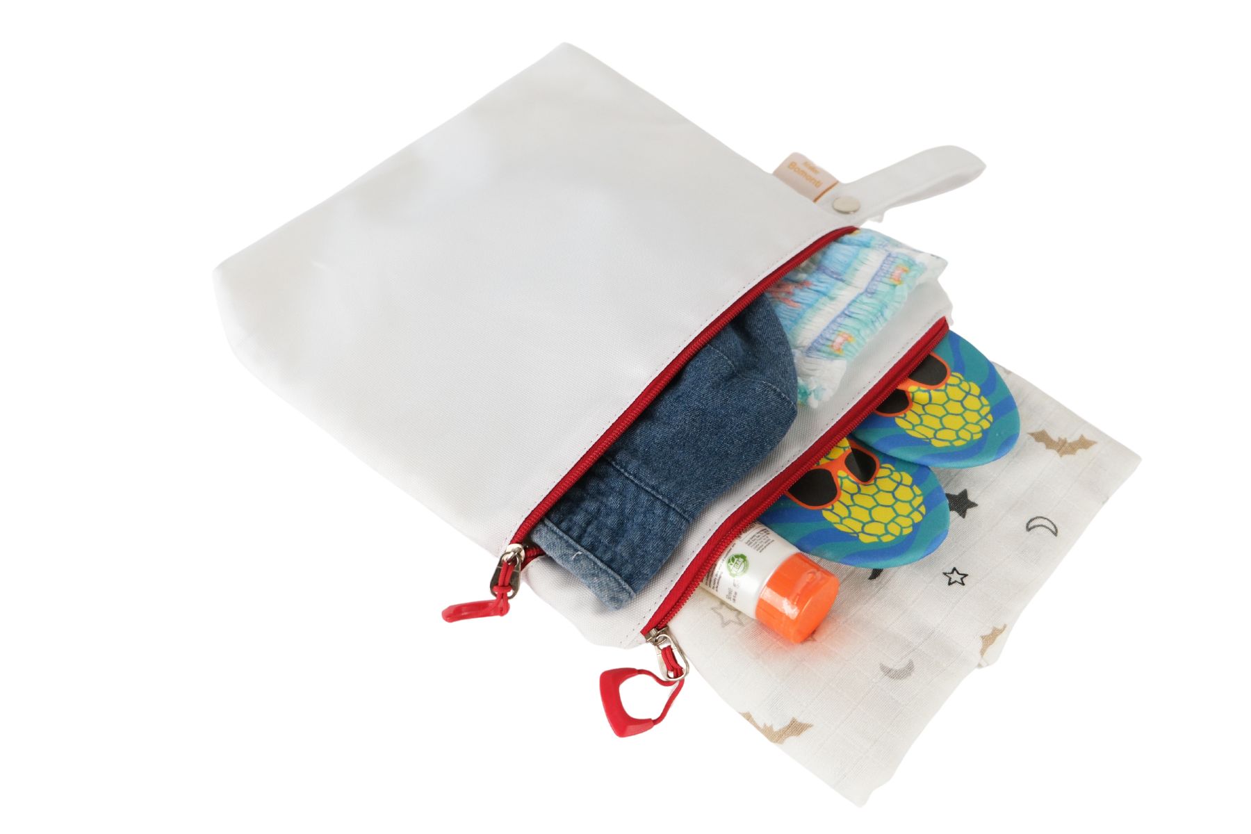 Mami Kids Beyaz Islak Kuru/kirli Temiz Çantası