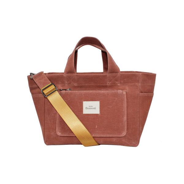 Hishi Tote Bag Kremit Mumlu Kanvas Çanta